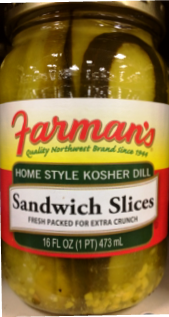 Kosher Dill Sandwich Slices 16oz